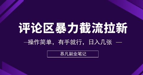 评论区暴力截流拉新:捡钱项目,操作简单,有手就行,日入几张-青年云网创—高质量项目商城